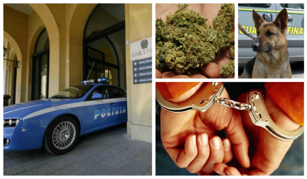 polizia-arresto-cane-droga-marijuana-riva-ligure-pregiudicato-Domenico-Ciurleo