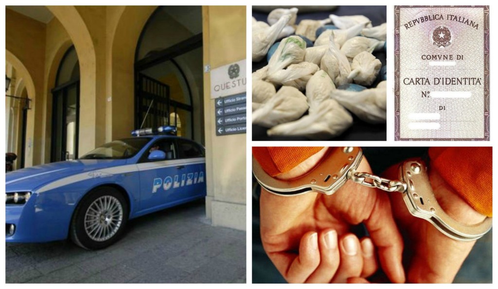 polizia-eroina-documento-falso-arresto