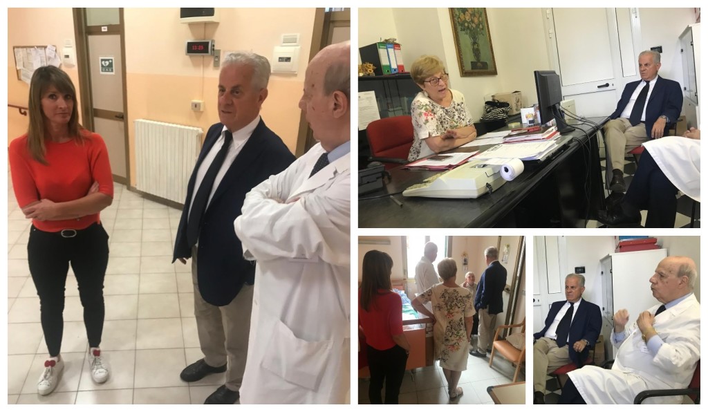 claudio scajola visita casa di riposo oneglia elezioni imperia