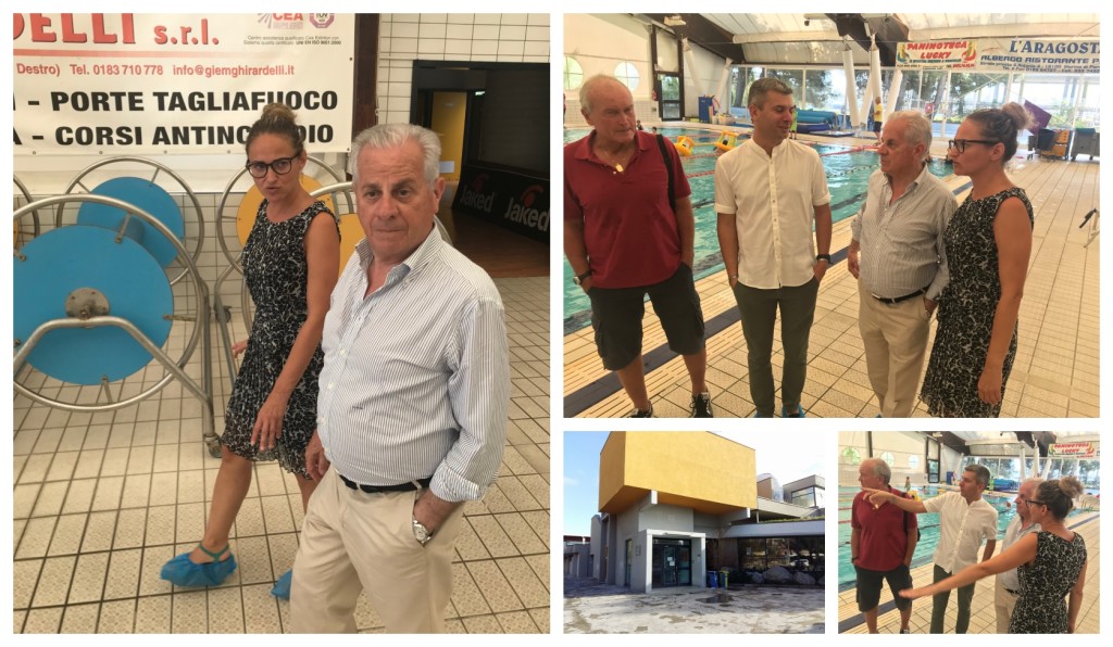 claudio scajola visita piscina imperia