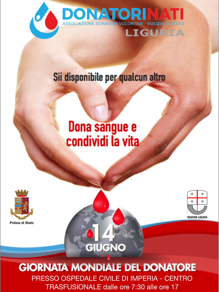 giornata mondiale donazione sangue ospedale imperia