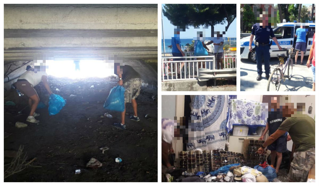 polizia municipale sequestro abusivi