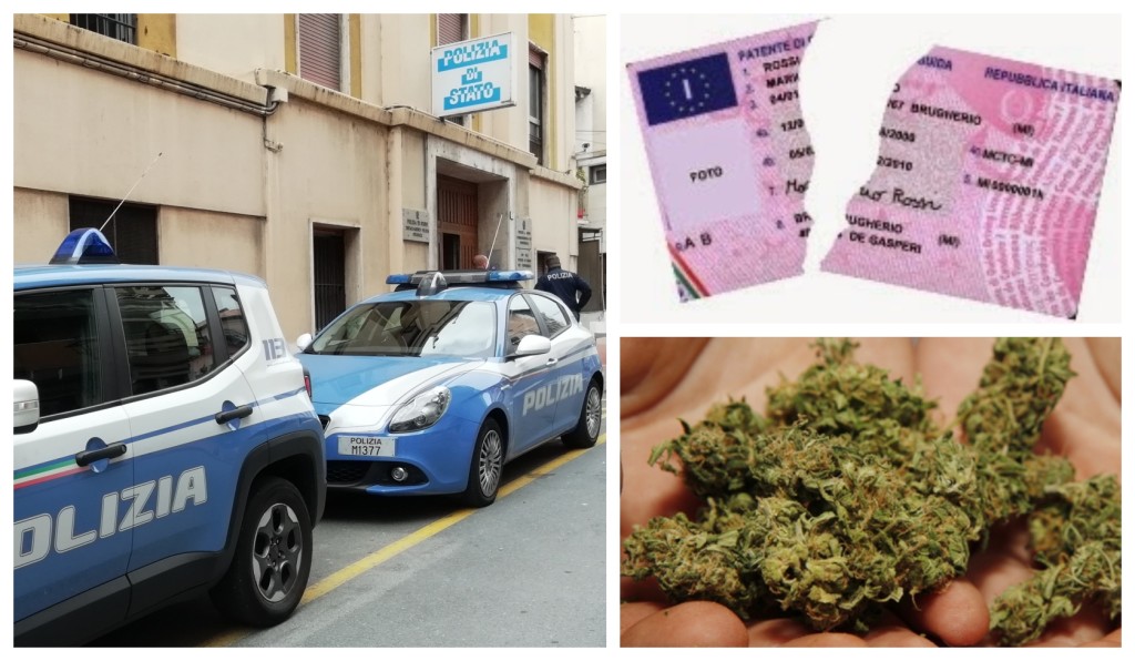 polizia spaccio denuncia patente