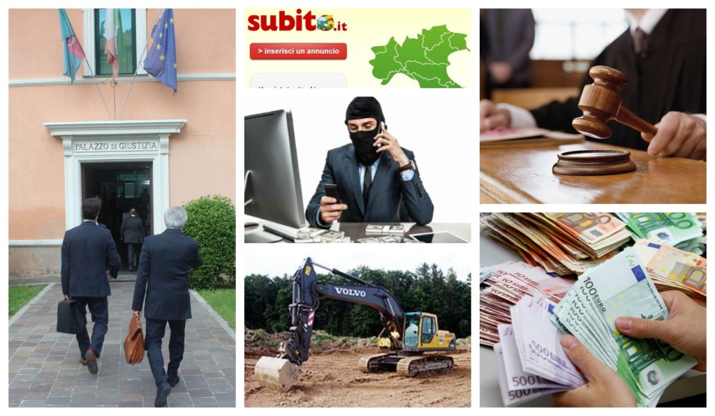 subito truffa soldi escavatore