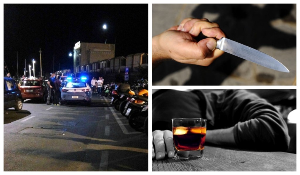 ubriaco borgo marina imperia coltello minaccia turisti