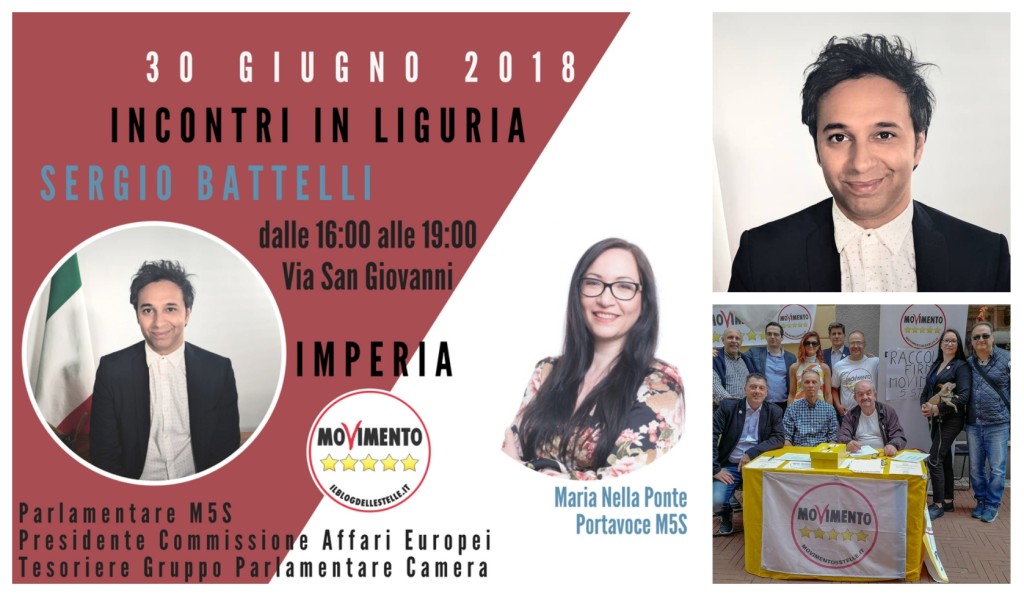 via san giovanni movimento 5 stelle imperia incontro sergio battelli