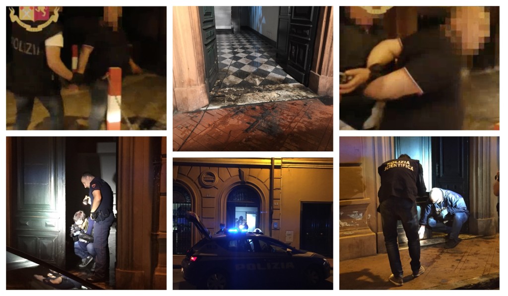 attentato incendiario via belgrano imperia arresto video