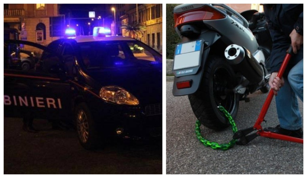 carabinieri furto scooter denuncia minorenni