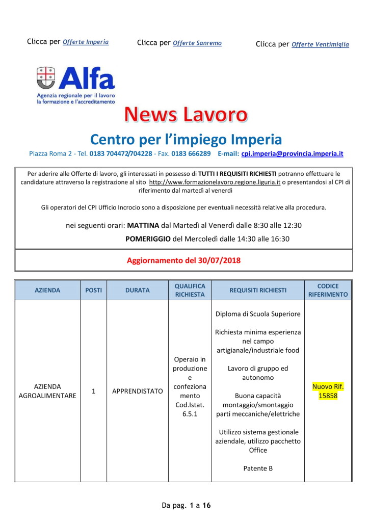 offerte di lavoro imperia 31 luglio (1)