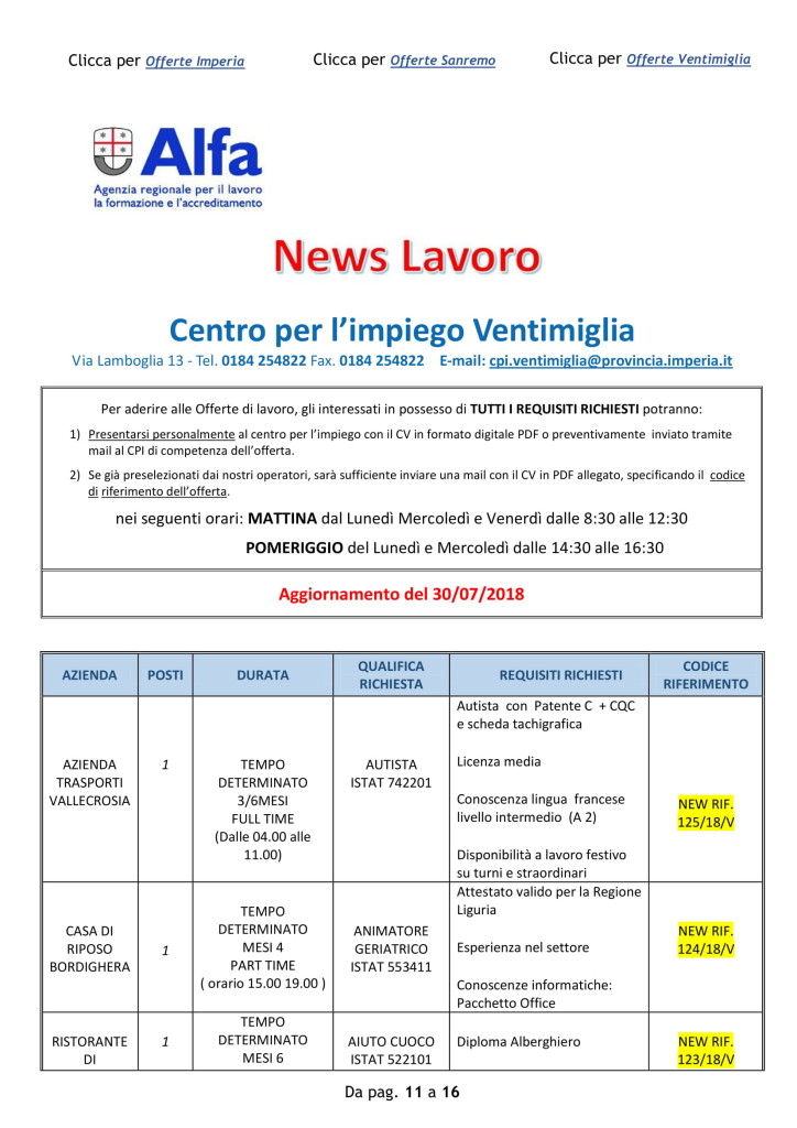 offerte di lavoro ventimiglia 31 luglio (1)