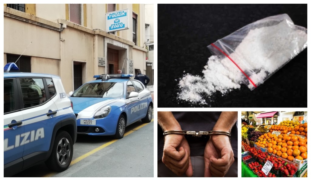 polizia arresto cocaina ventimiglia mercato