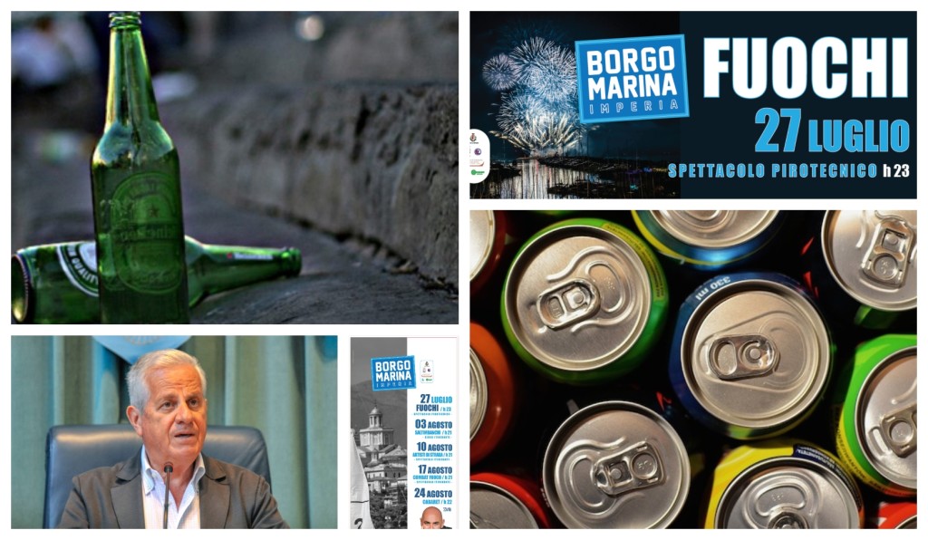 scajola fuochi imperia cene in borgo bottiglie di vetro (1)