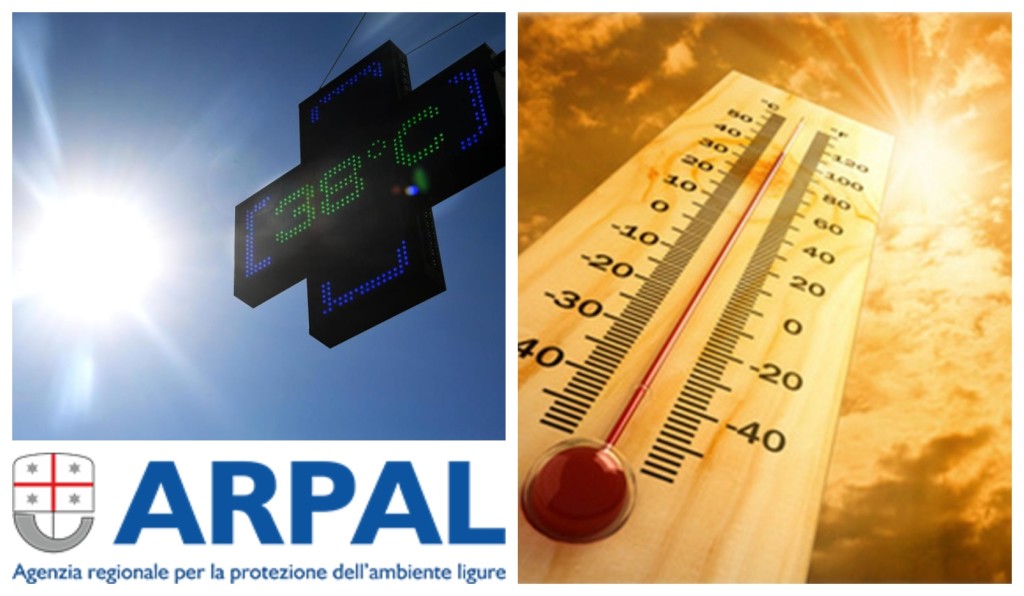 arpal caldo avviso meteorologico 6 agosto