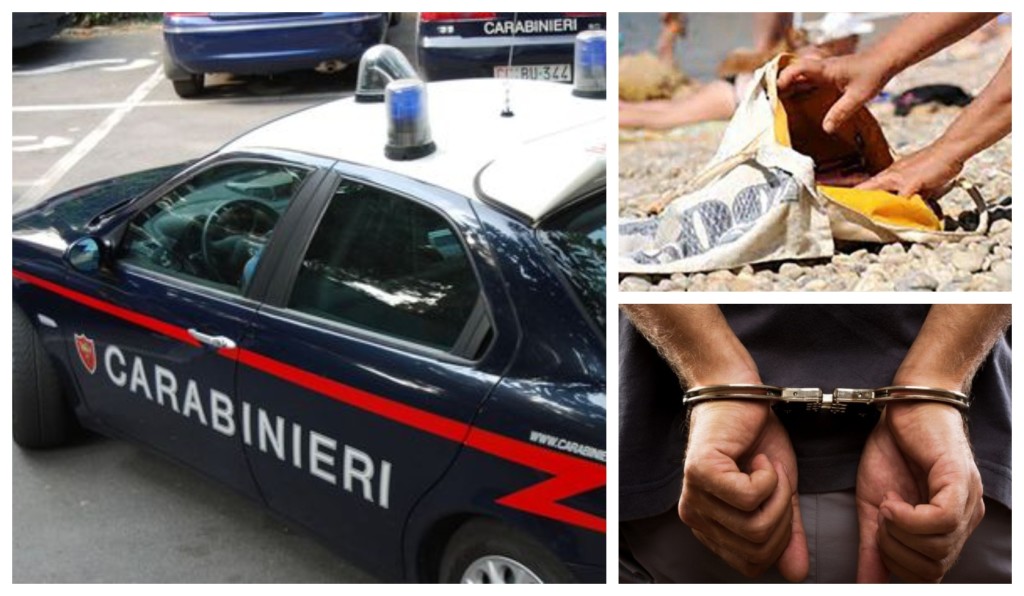 arresto carabinieri furto spiaggia ventimiglia