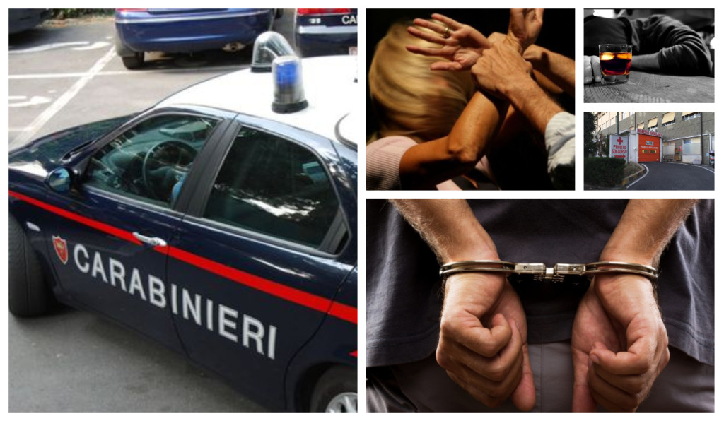 carabinieri arresto donna gravida violenza