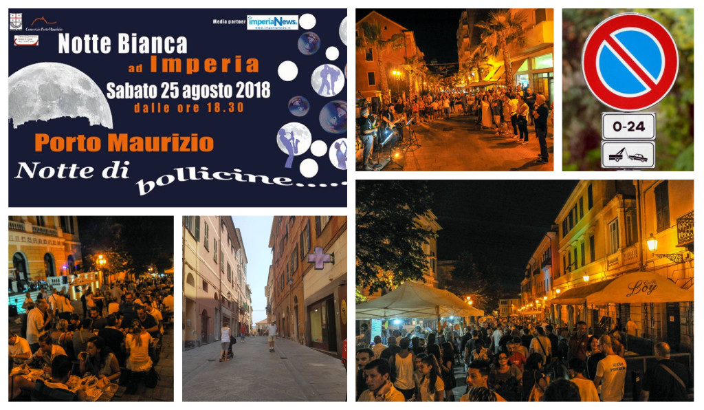 divieti notte bianca porto maurizio 2018
