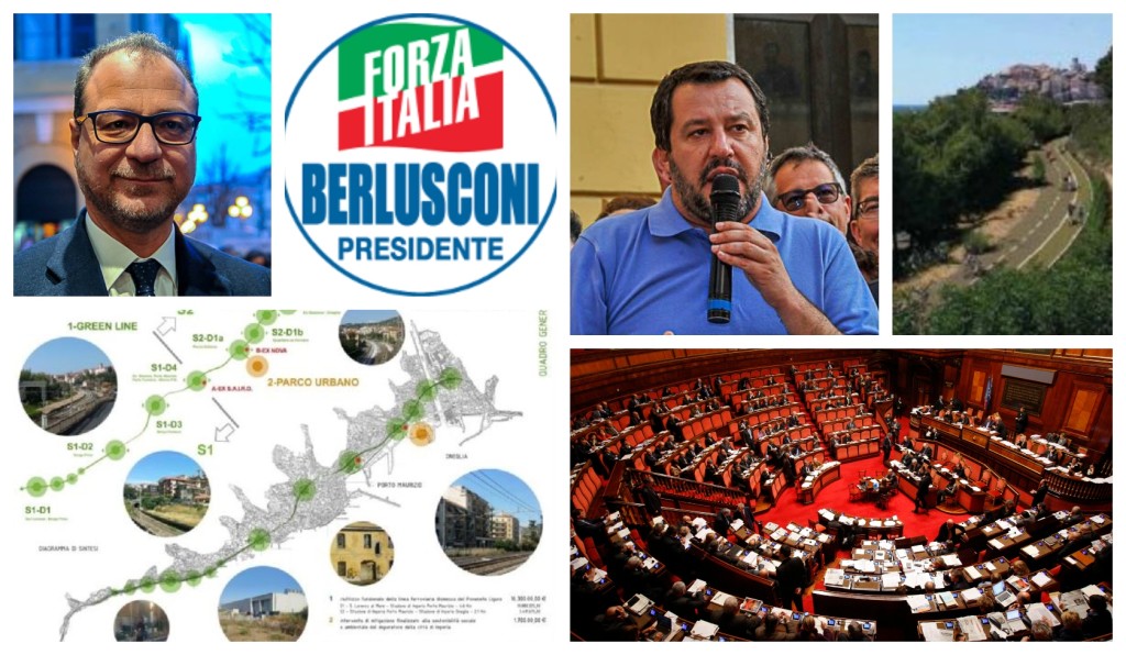 giorgio mulè lega forza italia pista ciclabile imperia