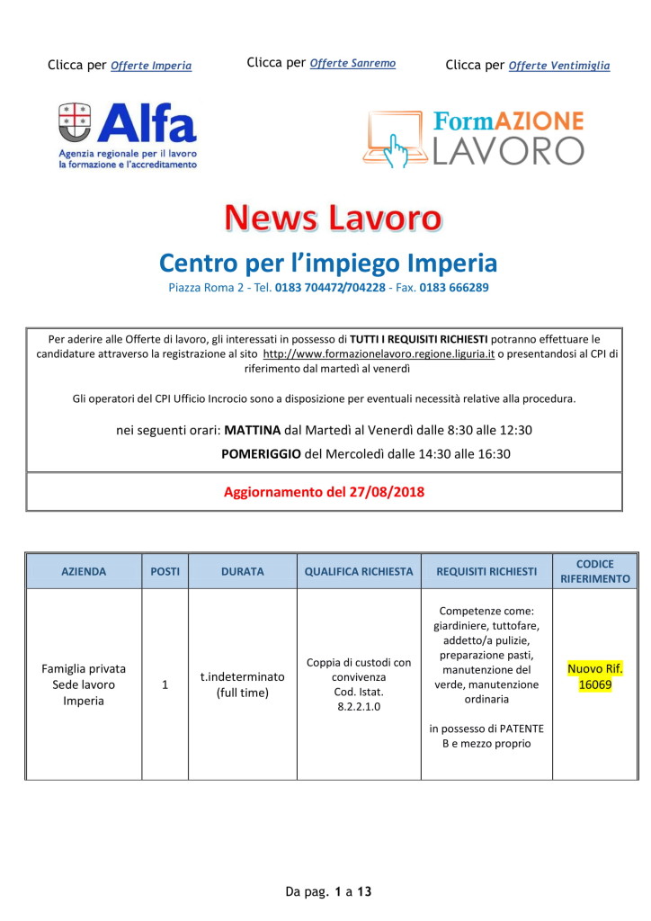 offerte di lavoro imperia 27 agosto (1)
