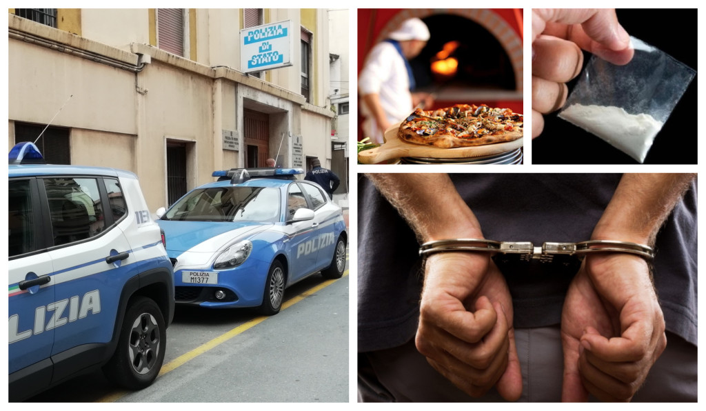 polizia cocaina arresto ventimiglia pizzeria