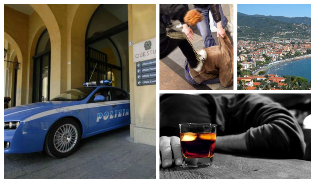 polizia ubriachi diano marina aggressione turisti