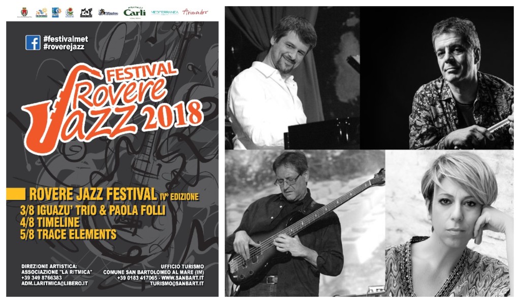 rovere jazz festival venerdì 3 agosto san bartolomeo al mare