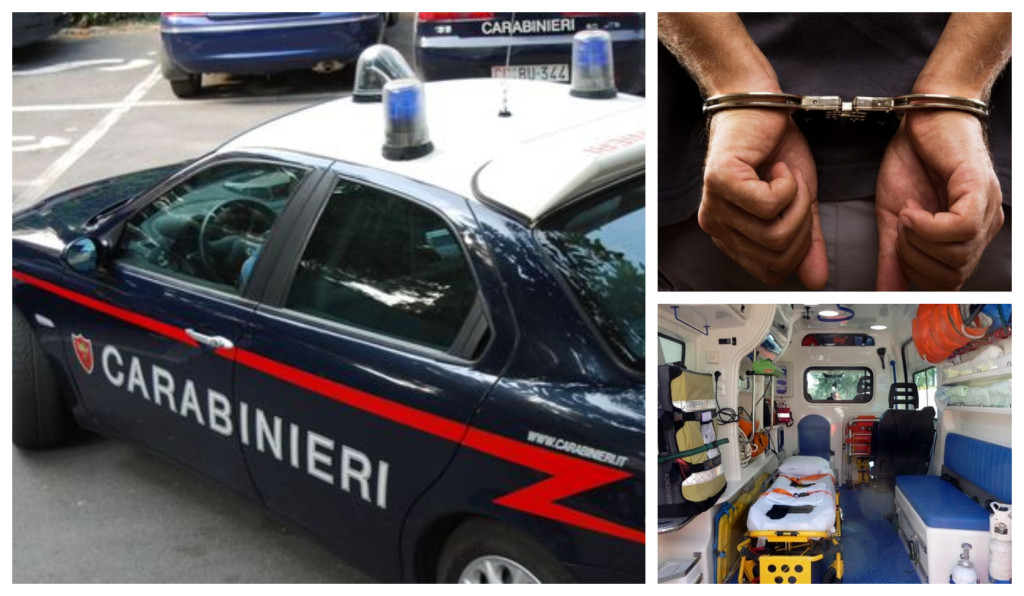 carabinieri arresto pronto soccorso ubriaco