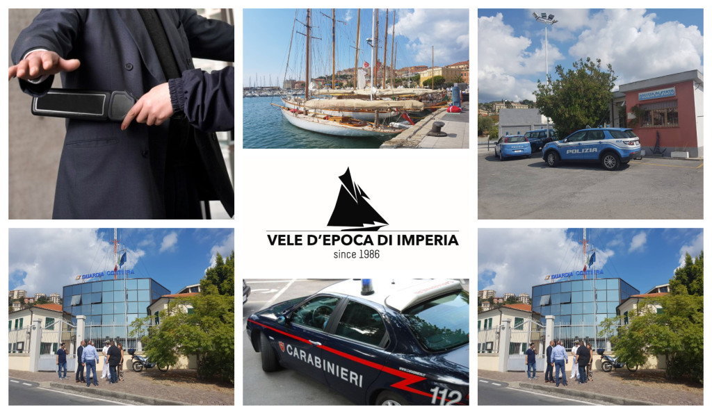 vele d'epoca controlli metal detector sicurezza imperia