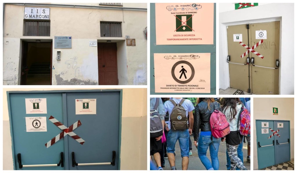 scuola-uscita-di-sicurezza-istituto-sanremo-studenti