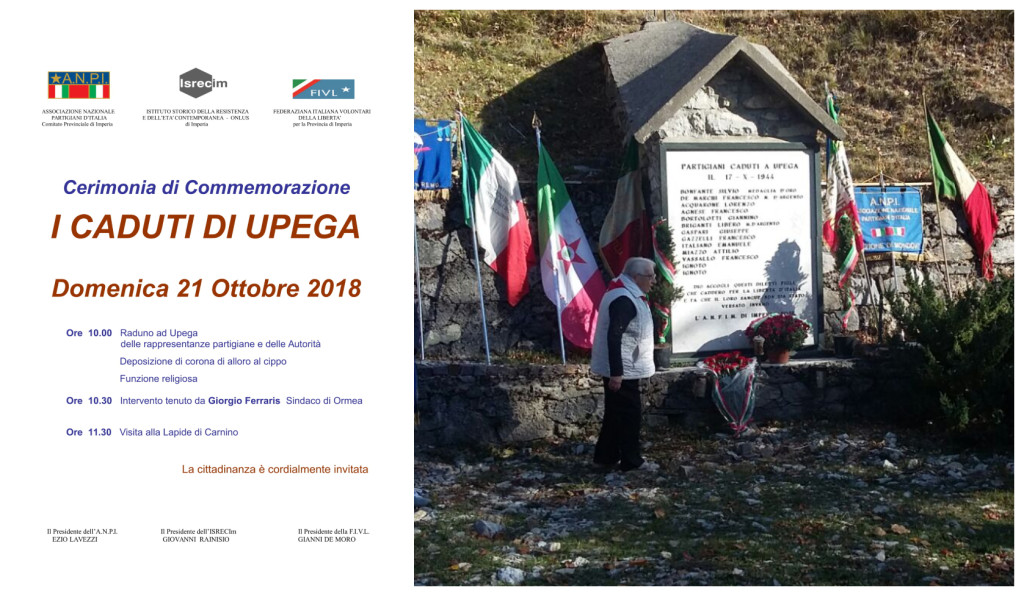 caduti di upega imperia cerimonia