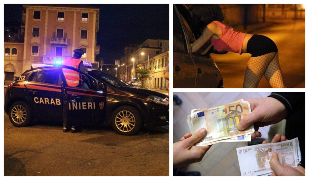 carabinieri prostitute estrsione