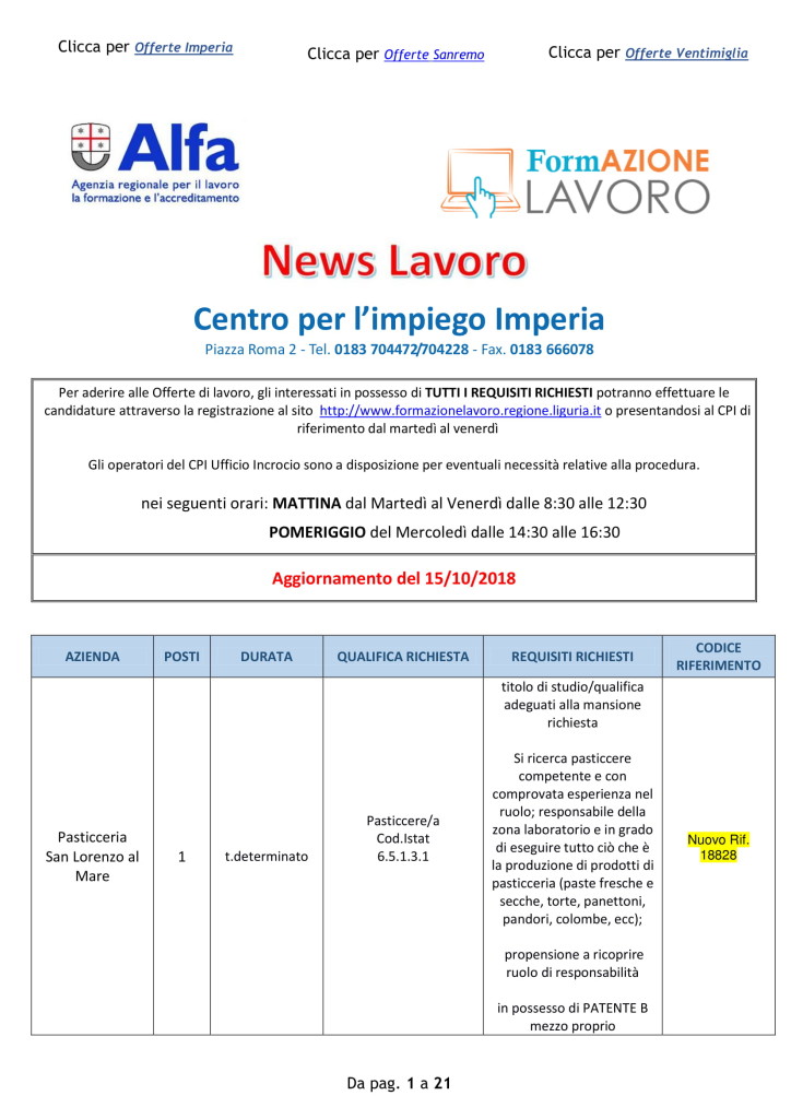offerte lavoro 15 oct 18 - imperia (1)