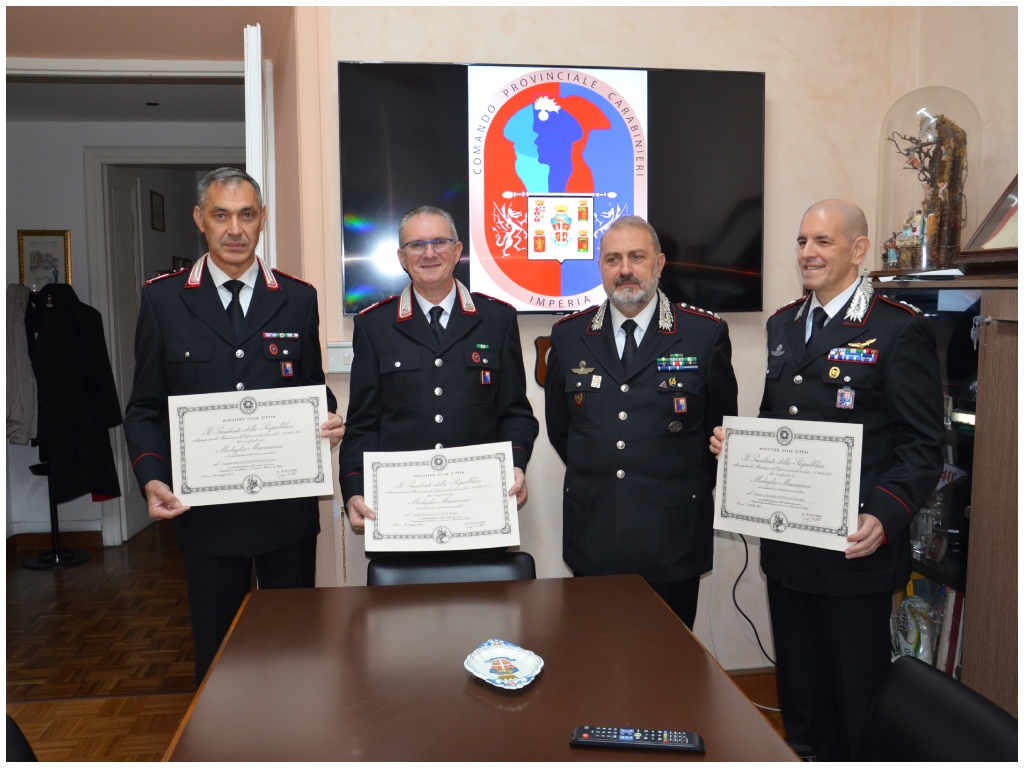 Imperia Cerimonia Di Consegna Delle Medaglie Mauriziane Al Comando 